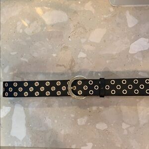 Black and gold Ann Klein belt
